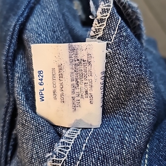 Vintage Wrangler Ice Cream Embroidered Denim Shortalls / Overalls, sz 4 Reg - Picture 9 of 9